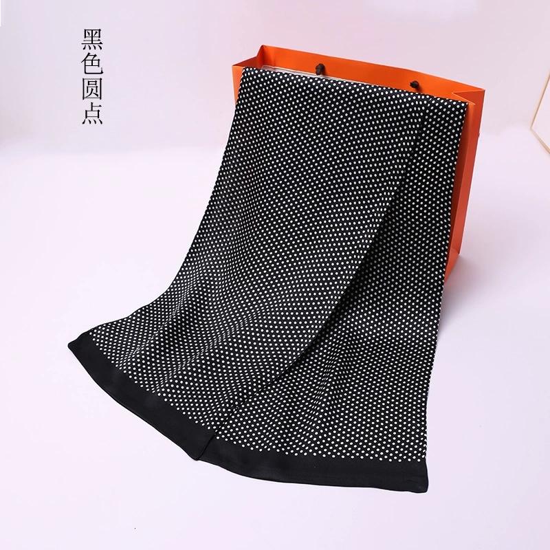 Luksusmerke Herre Ren Silkeskjerf Forretningsmenn Lange Skjerf Alt-Match 100% Silke Myke Varme Vinterskjerf for Menn