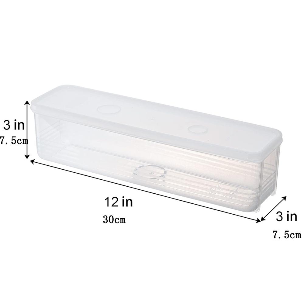 Pasta Storage Containers with Lid, Airtight Spaghetti Noodle Holder Rectangular Chopstick Storage Box Sealed Noodle Canisters
