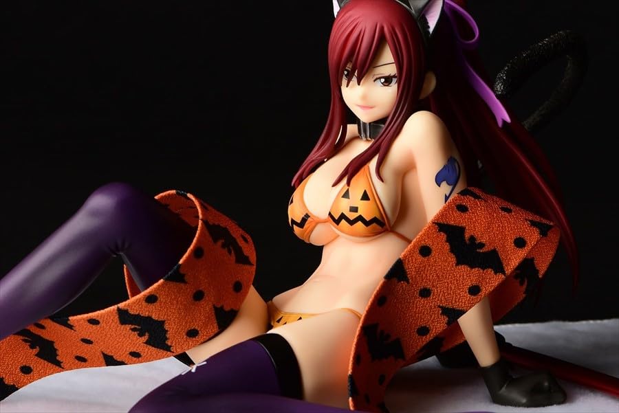Orca Toys FAIRY TAIL Erza Scarlet Halloween Cat Scale PVC Approximately 250mm in Length Gravure_Style 1/6 Pre-painted Figure,
