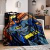 1pc Batman, Superhero Blanket Lightweight Flannel Throw For Sofa, Bed, Travel, Camping, Livingroom, Office, Couch, Chair, And Bed