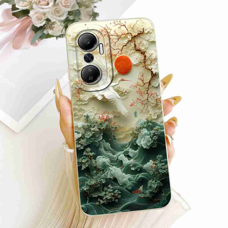 For Infinix Hot 20 4G X6826 X6826B X6826C Case 2022 New Fashion Pattern Soft Silicone Back Cover For Hot 20 Hot20 Casing 6.82''
