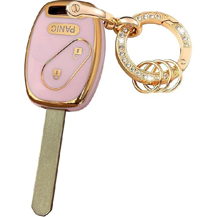 Keyless Entry Systems for Honda Key Fob Cover Fits for Honda 2003-2012 Accord 2006-2013 Civic EX 2009-2015 Pilot 2005-2006 CR-V Remote Smart Key