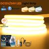 Tuya WiFi COB LED-Streifen 12V 24V Flexibles LED-Neonschlauchband mit Bluetooth/Stecker IP67 Wasserdicht Dichte Lineares Licht Klebeband