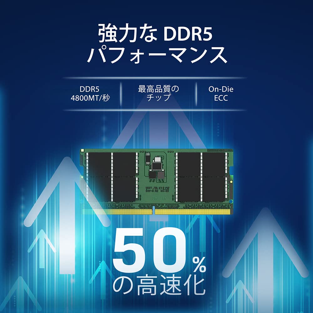 Kingston Technology Kingston Notebook PC Memory DDR5 16GB x 1 CL40 Product Lifetime Warranty [100% Compatible] 4800MT/s 1.1V KCP548SS8-16