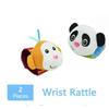 Cartoon Plush Socks Wrist Strap Rattles Baby Toys Newborn Infant Kids Animal Sock Foot Finder Toy Gift Soft Rattle 0-36 Months