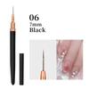 7/9/11/15/25mm Nail Brush Acrylic French Stripe Line 1Pcs Pink Black UV Gel Painting Pen Carved Nail Art Liner Brush For Manicur