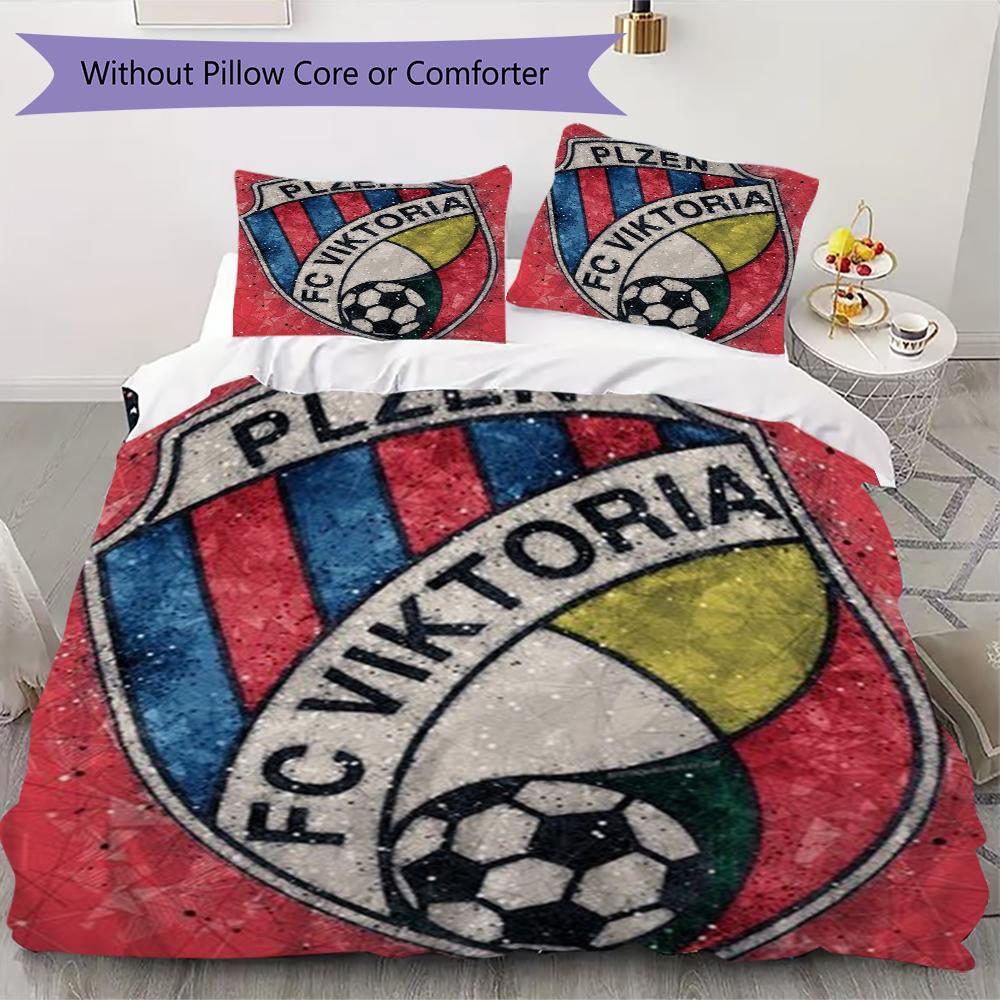 Viktoria Plzen Pattern Bedding uilt Set uilt Cover Pillowcase Home Decoration Birthday Gift (1 * duvet cover + 2 * pillowcase without core)