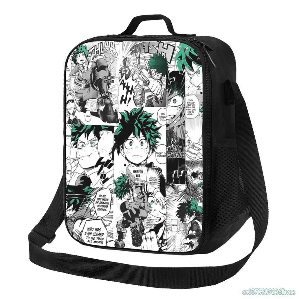 My Hero Academia Anime Manga Torba na Lunch dla Dzieci Izolowany Lunchbox Przenośna Termiczna Torba Chłodząca dla Chłopców Dziewczynek Szkoła Piknik