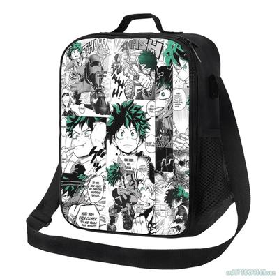 My Hero Academia Anime Manga Lunchväska för Barn Isolerad Matlåda Bärbar Termisk Kylväska för Pojkar Flickor Skola Picknick
