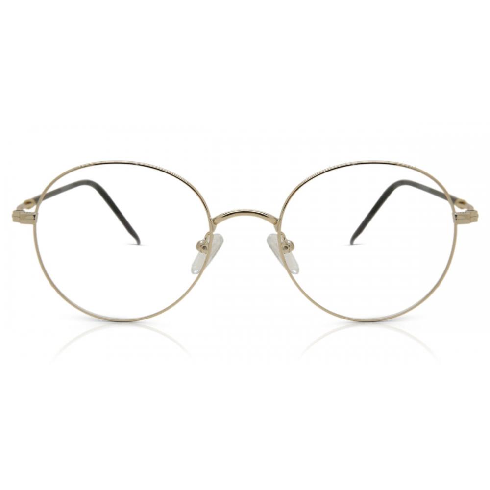 

Полная оправа, круглая золотая коллекция Smartbuy Krikz 927c, модные мужские очки Gold/52-19-144