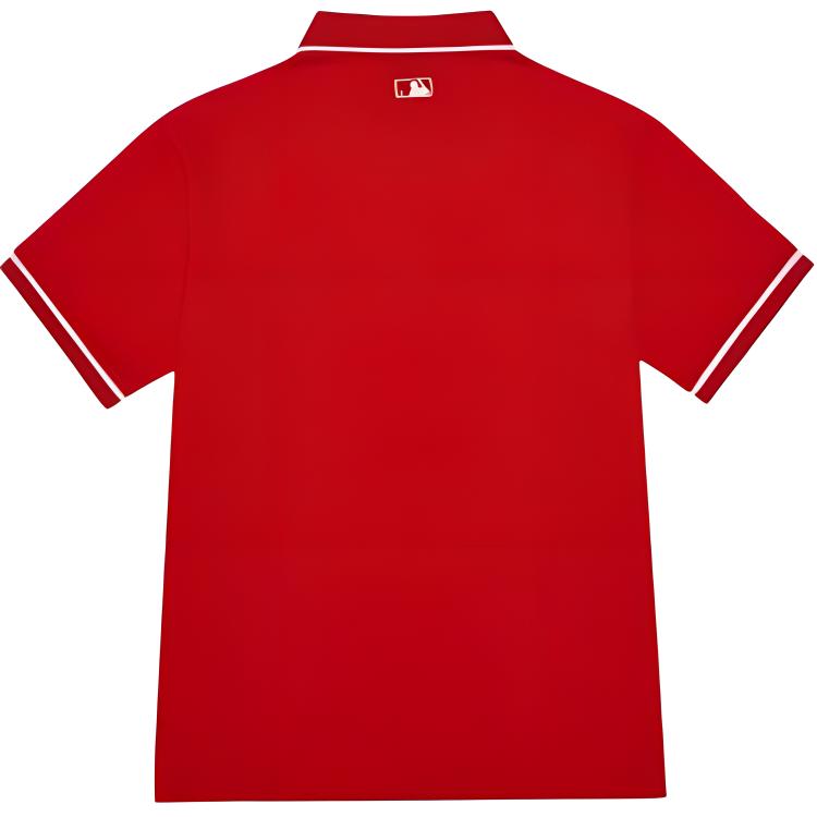 New MLB Polo Shirts Unisex Red 31TSQ2131-43R