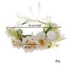 Bride Flower Headband Floral Garland Headpiece Bohemian Flower Crown Headband Boho Bridal Flower Wreath Hair Hoop