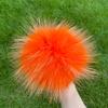 13 15 cm DIY Naturfarbe Echte Waschbärfell Pompons Für Taschen Gestrickte Mütze Hüte Echtes Fuchs Fell Pompon