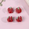 4Pcs Acetate Fruit Hair Claw Clips Cute Mini Sparkling Strawberry Girls Women Side Braid Hairpins Trendy Hair Accessories Gifts