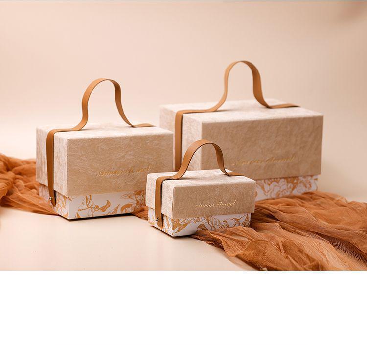 Velvet Handheld Wedding Gift Box for Bridesmaids
