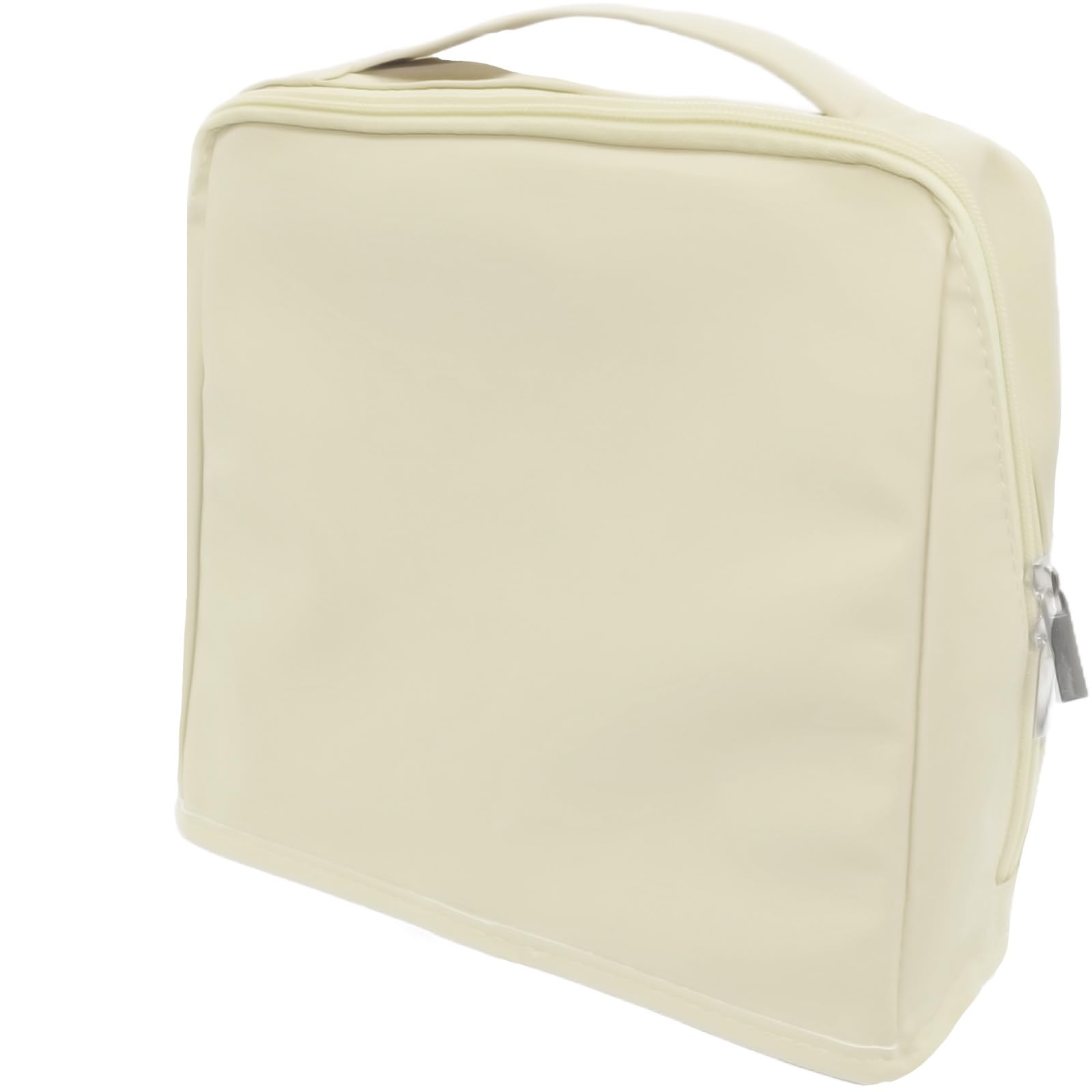 

Large Capacity Makeup Freestanding with a Magnetic Vanity Cosmetic Travel Cute Cosmetic Pouch Storage by Opening Colors Ecru Pouch, Bottom, Pouch,