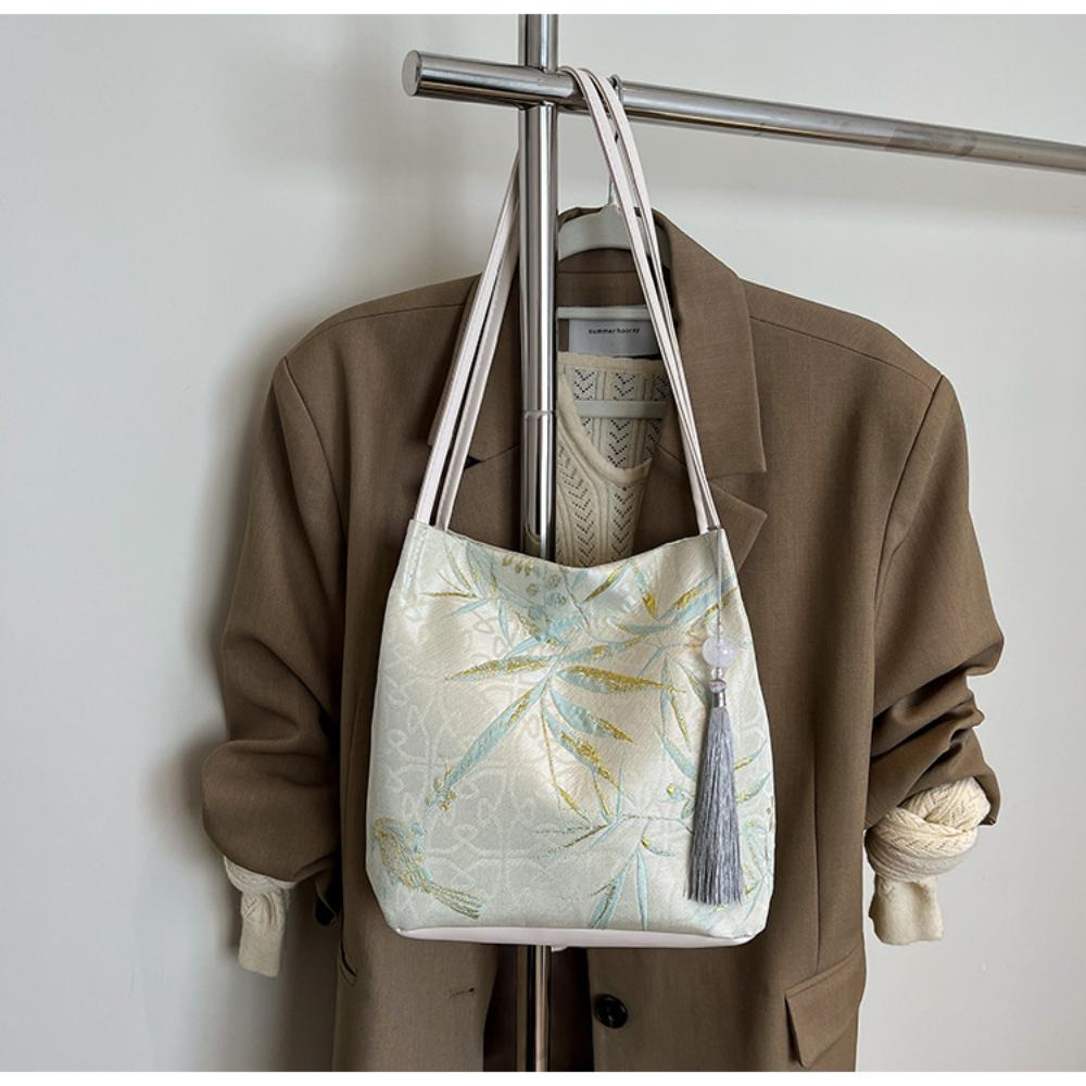Chinese Bag Exquisite Single Shoulder Bag Female Handbag Delicate Embroidered Bag For Casual Outings Work Evening Out
