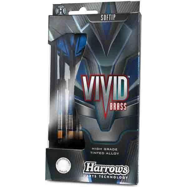Harrows fléchettes Brass Fléchettes Vivid 18g Noir