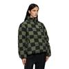 Vans Reversible Checkered Long Sleeve Stand Collar Down Jacket Unisex Outerwear Olive-Green VN00090RKCZ