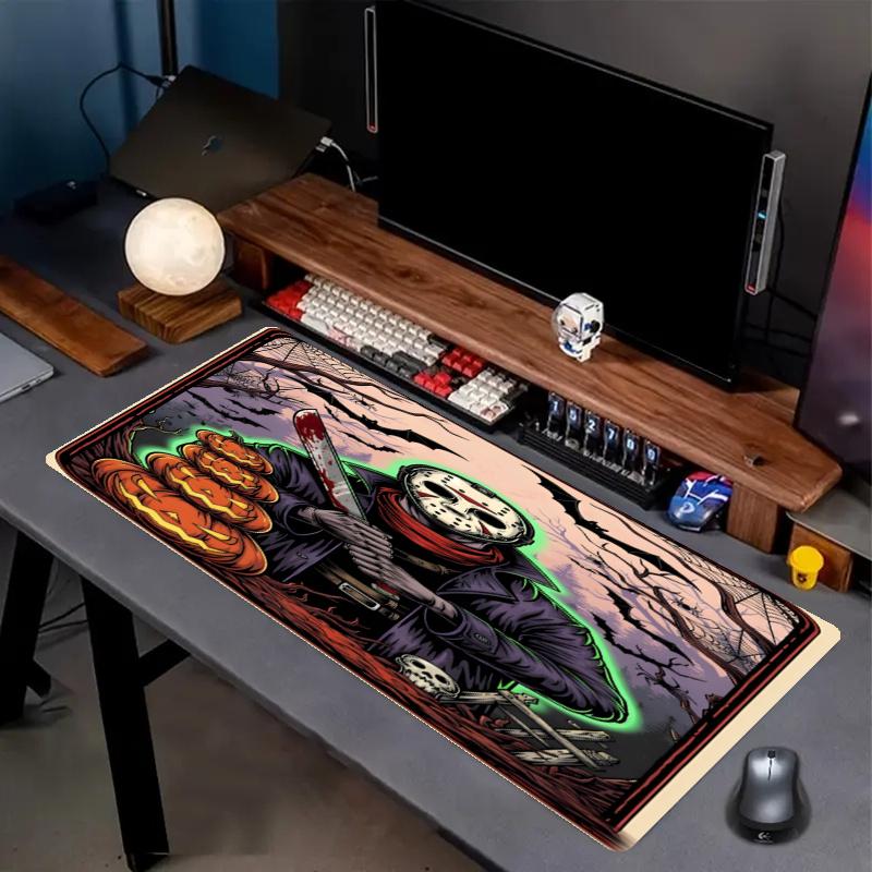 Jason Voorhees Print Mouse Pad, Anti‑Slip Desktop Keyboard Mat, for PC Laptop Gaming Working Daily Use, Cool Festival Birthday Gift