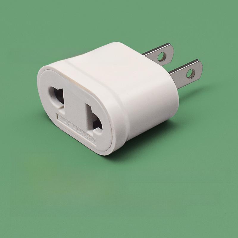 Adaptateur de voyage universel rond-plat: Adaptateur de prise UE, US, AU (Prise à deux trous)