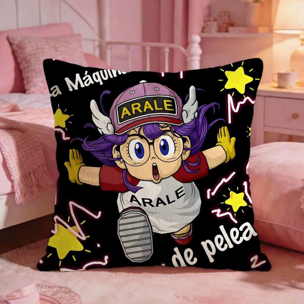 DDr Slumps Cute Anime Cushion Cover Premium Comfort Reversible Pillow Cove Two In One Design For Any Room Car Interior