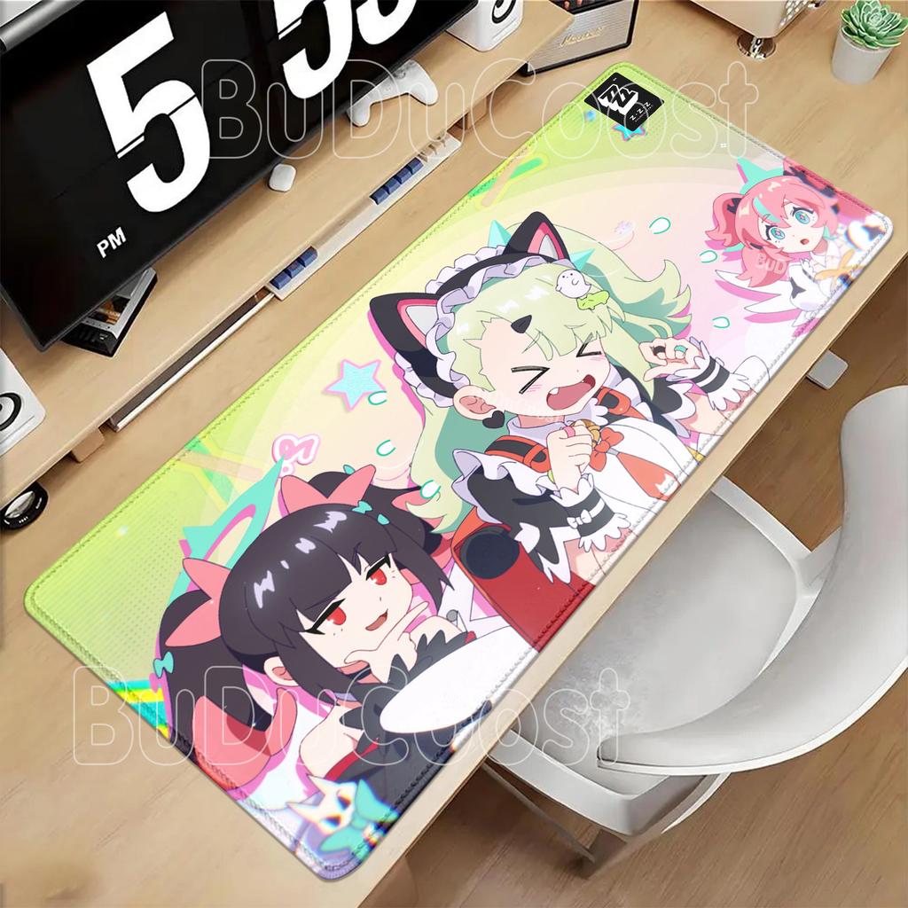 Cute Anime Girl AOD Angel Phantom Cute No-Zen Zone Zero ZZZ Large Mousepad Aria Sunna Nangong Yu Keyboard XXL Mousepad