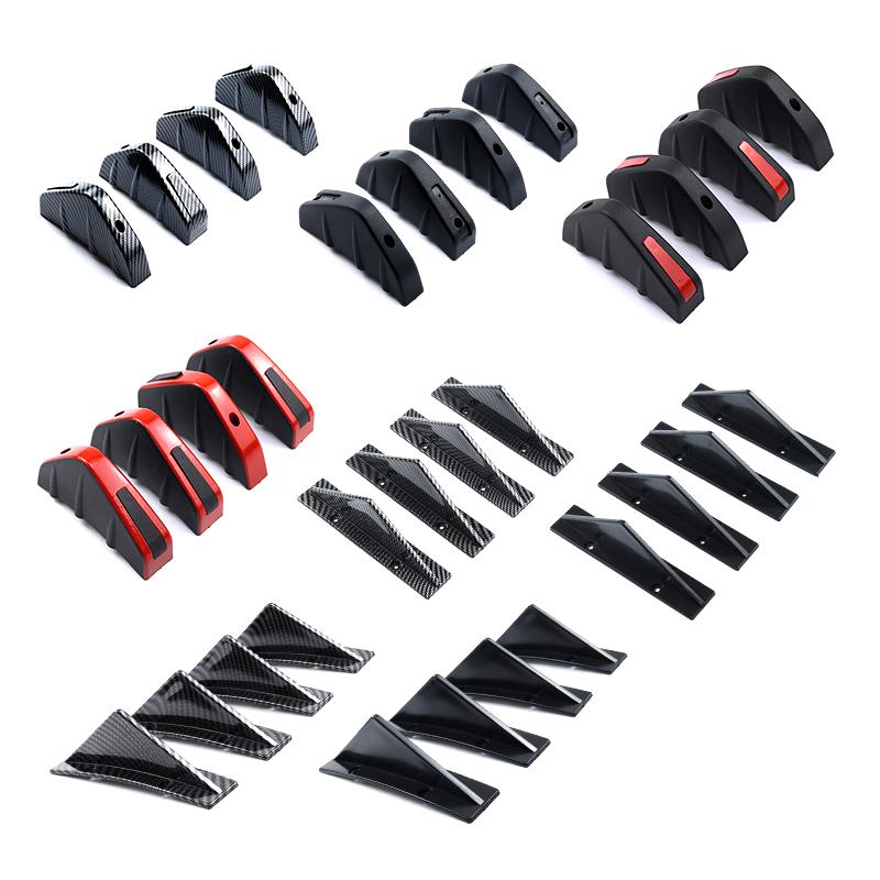 1Set Universal Auto Modifizierter Heckstoßstangendiffusor Spoiler Auto Heckstoßstangendiffusor Spoiler Abs Antikollisions-Autozubehör