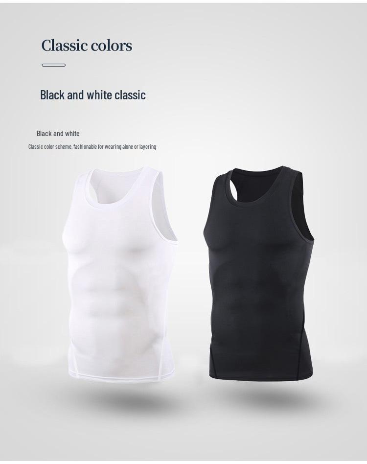 Men's Quick-Dry Sports Vest - Sleeveless Base Layer for Basketball, Running, and Training
