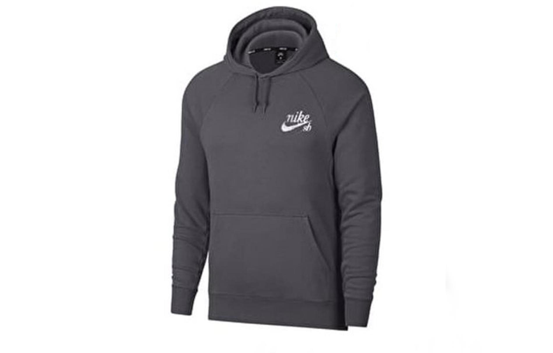 Толстовки Nike Мужские Серые С капюшоном Умеренные Другие AJ1218-010 L