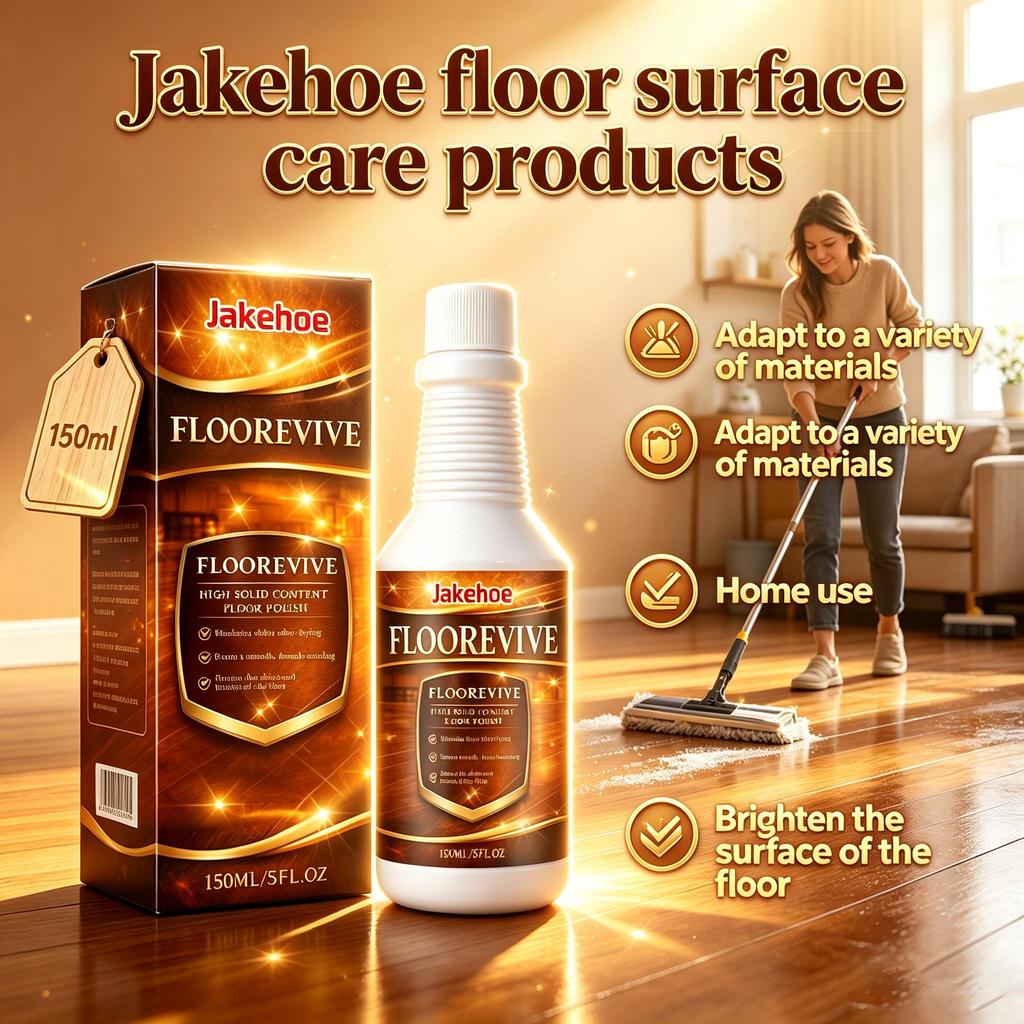 Jakehoe floor surface care products are suitable for a variety of materials, and can be used at home to brighten the floor surface 150ml