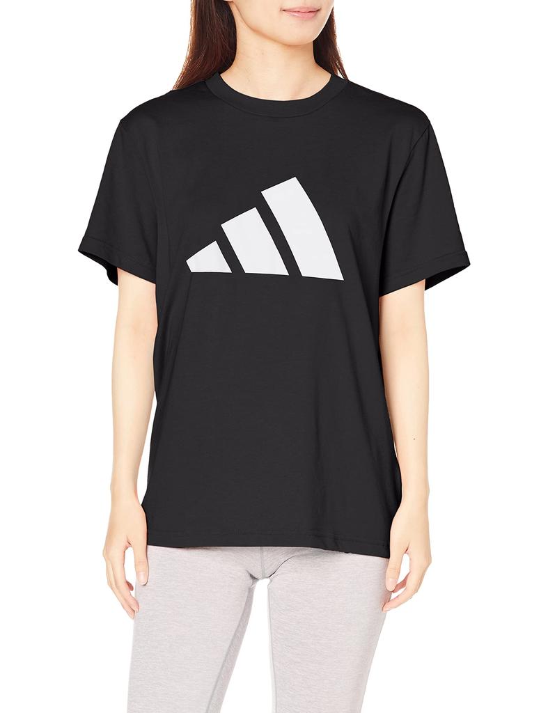 Adidas Sportovní oblečení s krátkým rukávem Future Icon Grafické logo s krátkým rukávem EKT22 Černá S Tričko Tričko Dámské (H24100)