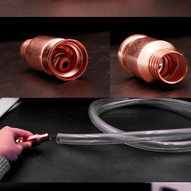 1Pc Siphon Pump Copper Connector 15/19mm Siphon Self-Priming Hose Pump Head Jiggler Siphon Pumping Hose Fittings