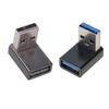 2Pcs Aluminum Alloy USB 3.0 Male to Female Elbow Adapter Extender Fast Speed Data 5Gbps Supported Extension Converter