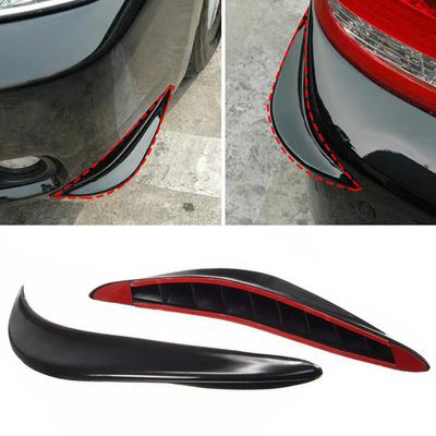 Parche anticolisión para arañazos de parachoques delantero y trasero de coche, tira protectora de labios, pegatina protectora, accesorios contra choques, 2 uds.