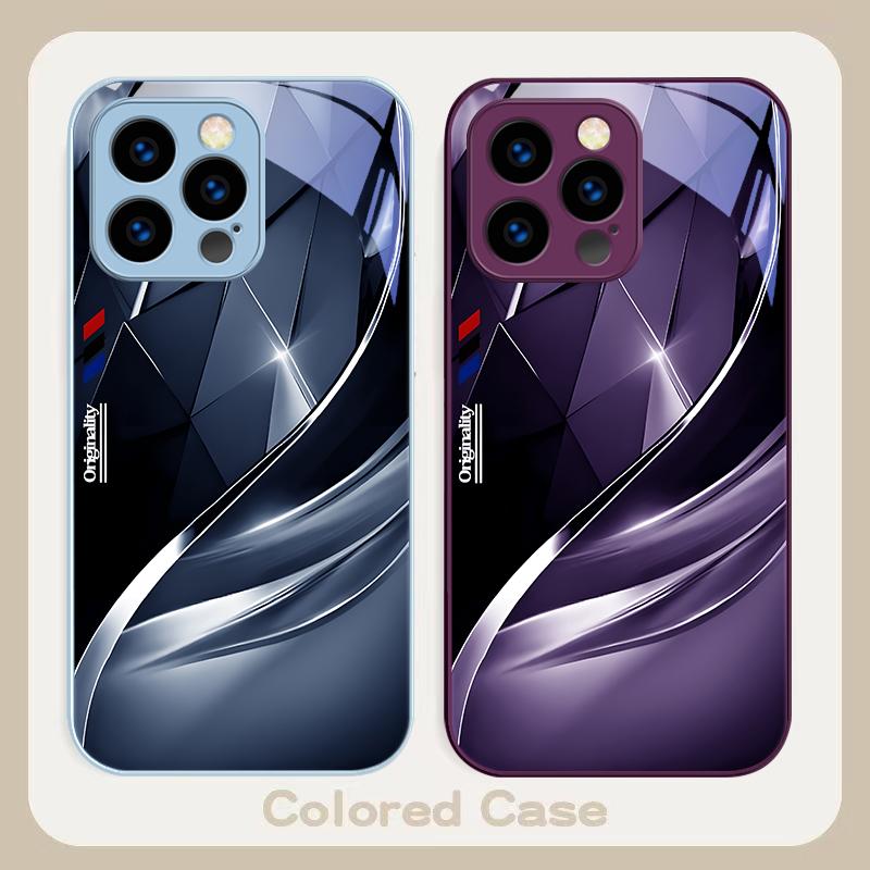 Abstract Art Triangle For iPhone 17 Air 16 E 15 14 13 Plus 12 mini 17 Pro Max 11Pro XR Xs X 7 8 11 Tempered Glass Phone Case