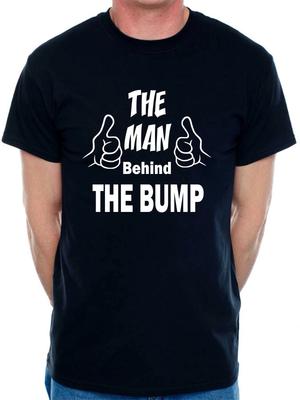 Das Mann hinter dem Bauch T-Shirt Lustiger Spruch Neuer Papa Geburtstag Männer Herren T-Shirt