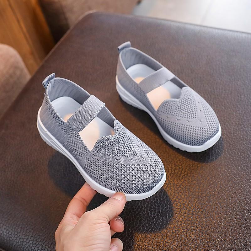 

Весенне-осенняя детская обувь. Спортивная обувь для мальчиков, ткань Flyknit, модная повседневная обувь для девочек, большие детские туфли для досок. 34