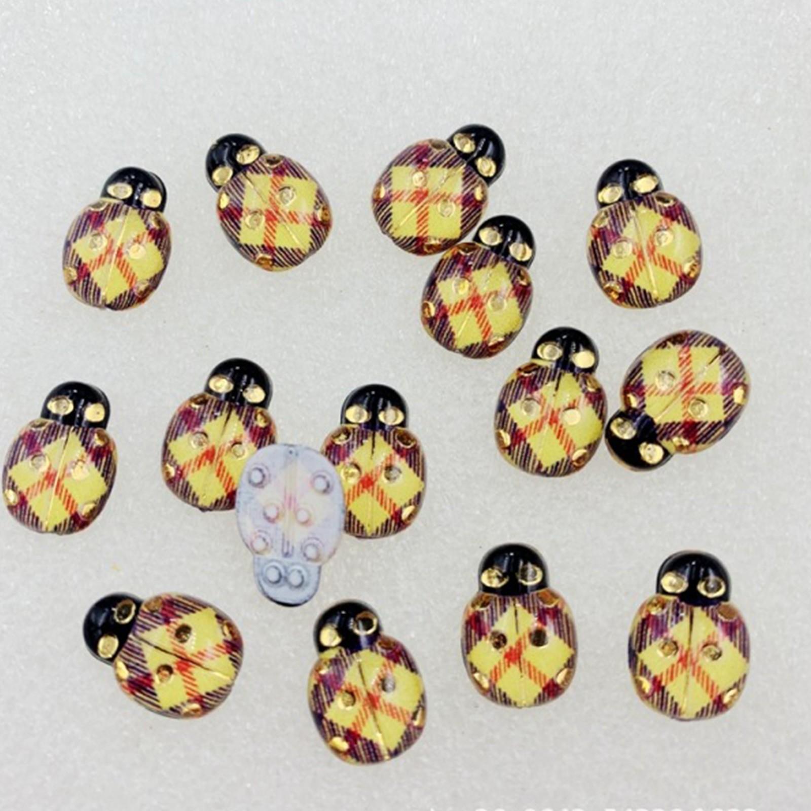 

50 шт. жуки с плоской задней частью декоративные акриловые скрапбукинг домашние цветочные декоративные украшения своими руками для скрапбукинга One Size жёлтый