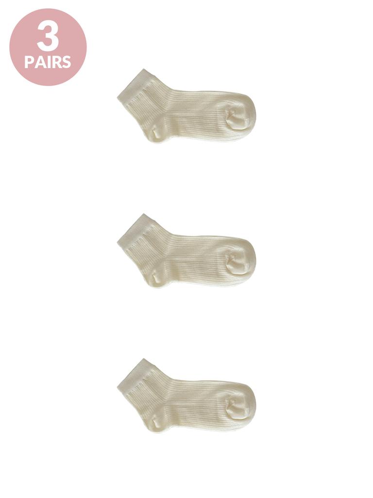 3 Pairs Women Summer Thin Mesh Socks Women Short Ssocks Student Solid Color Simple Summer Midsole Breathable Sports Socks
