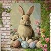 Easter Bunny Metal Wall Art Outdoor Decor