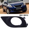 Pair Front Bumper Fog Light Lamp Cover Bezel For Nissan Versa Sunny 2011-2013 AC