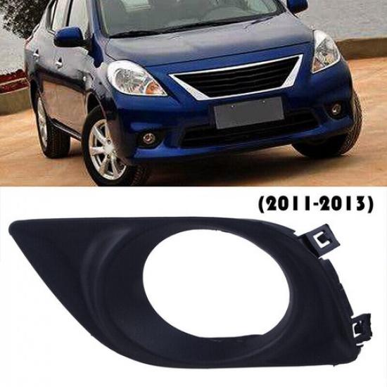 Pair Front Bumper Fog Light Lamp Cover Bezel For Nissan Versa Sunny 2011-2013 AC