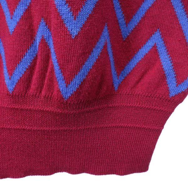 Gianni Versace Made in Italy wool Overall handle Long sleeve sweater knit Men's Used