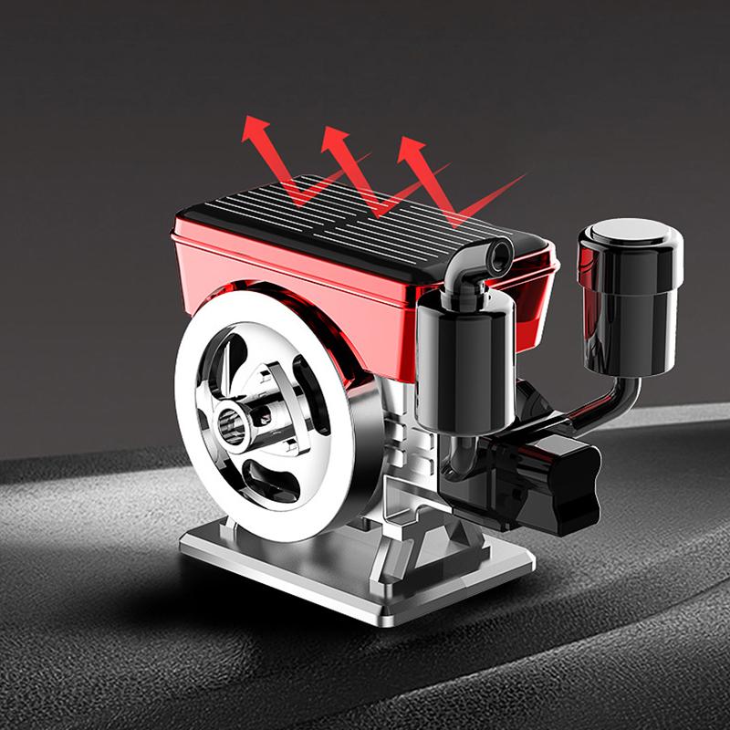 Car Oil Diffusers Solar Powered Rotating Car Perfume Diffuser Simulated Tractor Engine Car Perfume Diffuser Car Aromatherapy