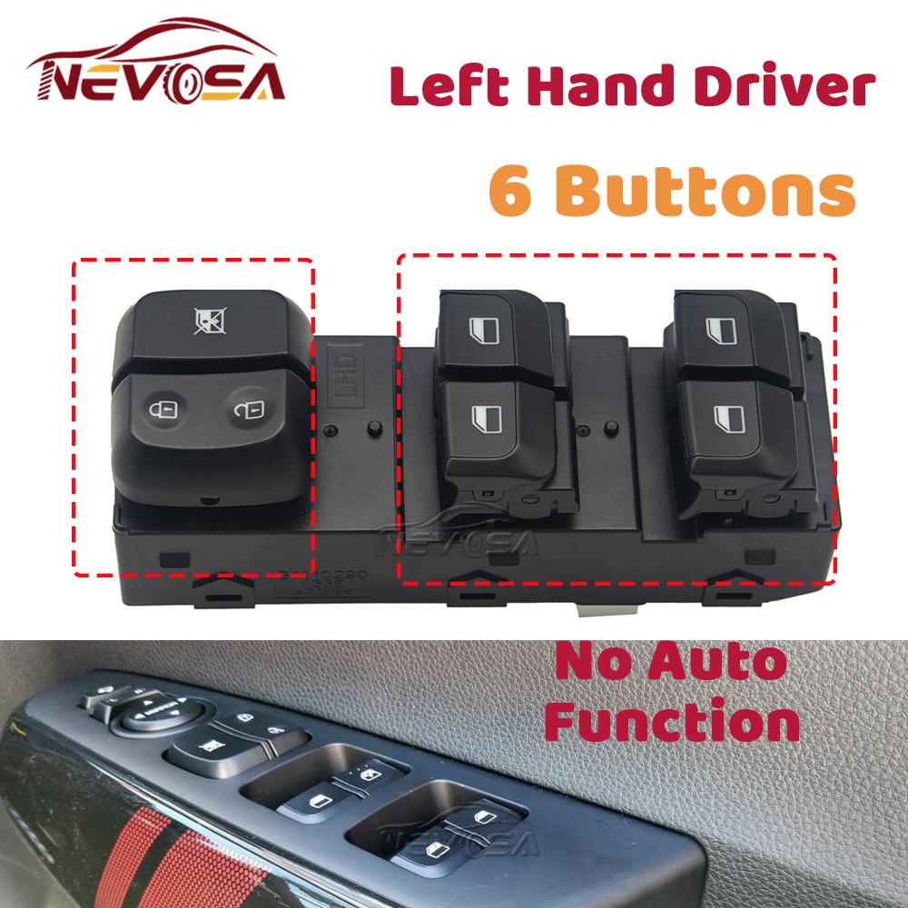 Left Driver For Kia Picanto 2018  - 93571G6200 Electric Power Window Control Switch Glass Lifter Button 93570G6260 6 Buttons
