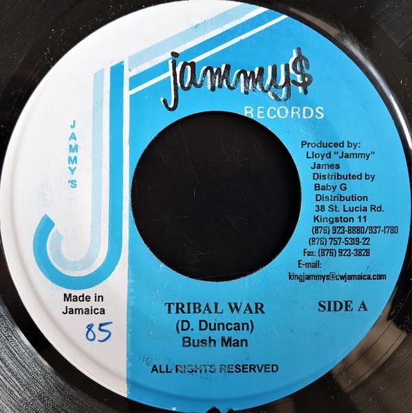 

7inch Record BUSHMAN - Tribal War NONE Jammy s Records Jamaica Reggae, Ska & Dub Used