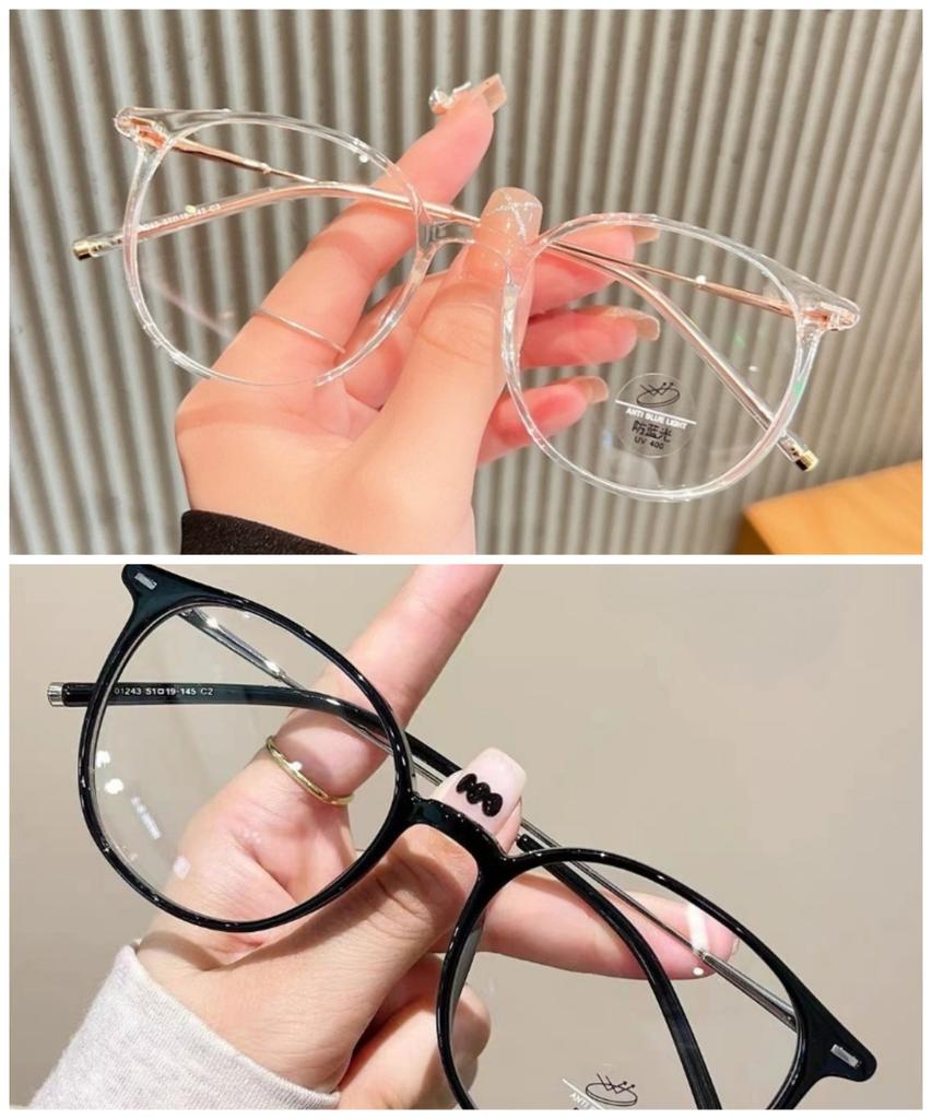 Ultra Light TR90 Square Anti Blue Light Glasses for Women Men Korean Version Trendy Anti Radiation Eyeglasses