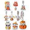 Charm Copper Colors Autumn Squirrel Pumpkinbead For Original Bracelet Diy Beads Charms Jewellery Making Gift For Women Styfne