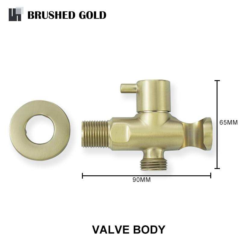 Accesorii pentru pulverizare bideu toaletă de mână din oțel inoxidabil robinet pentru bideu negru pulverizator pentru baie cap de duș cu autocurățare auriu